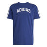 Graphic T-Shirt Herren-Dunkelblau,Weiß