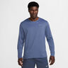 Dri-Fit UV Miler Laufshirt Herren - blau, silber