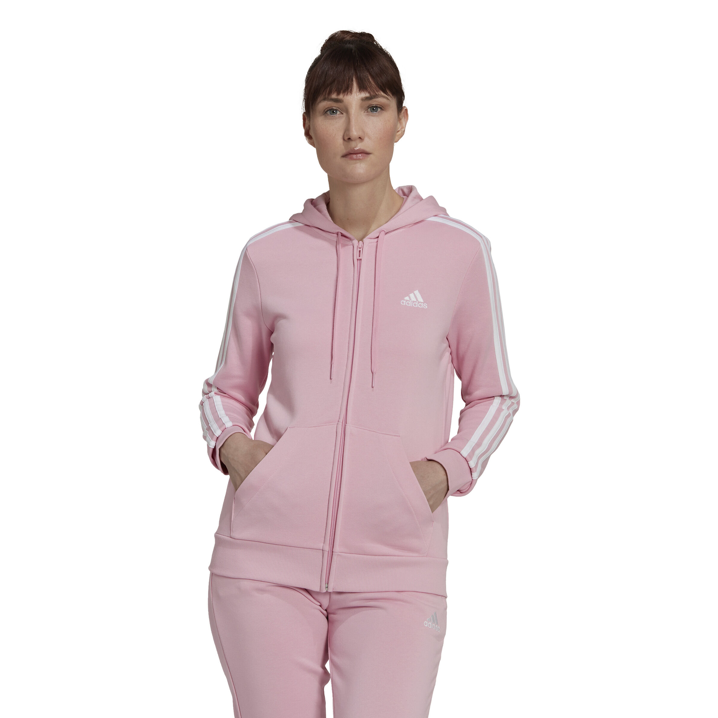 Adidas sweatjacke damen rosa discount