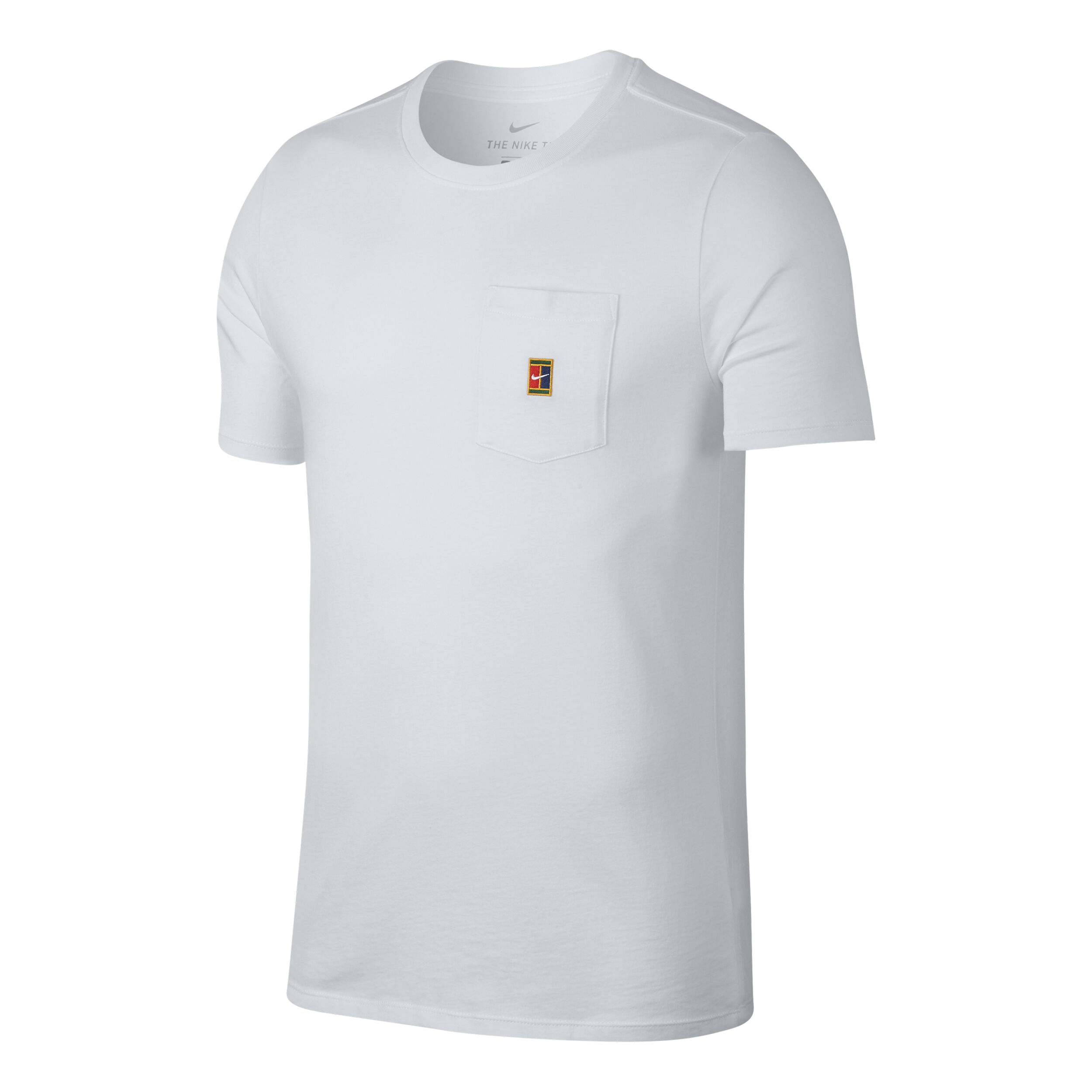 Court Heritage T Shirt Herren WeiB Rot