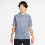 Nike Tennisbekleidung Nike Dri-Fit Multi Heather T-Shirt Kinder-Blaugrau