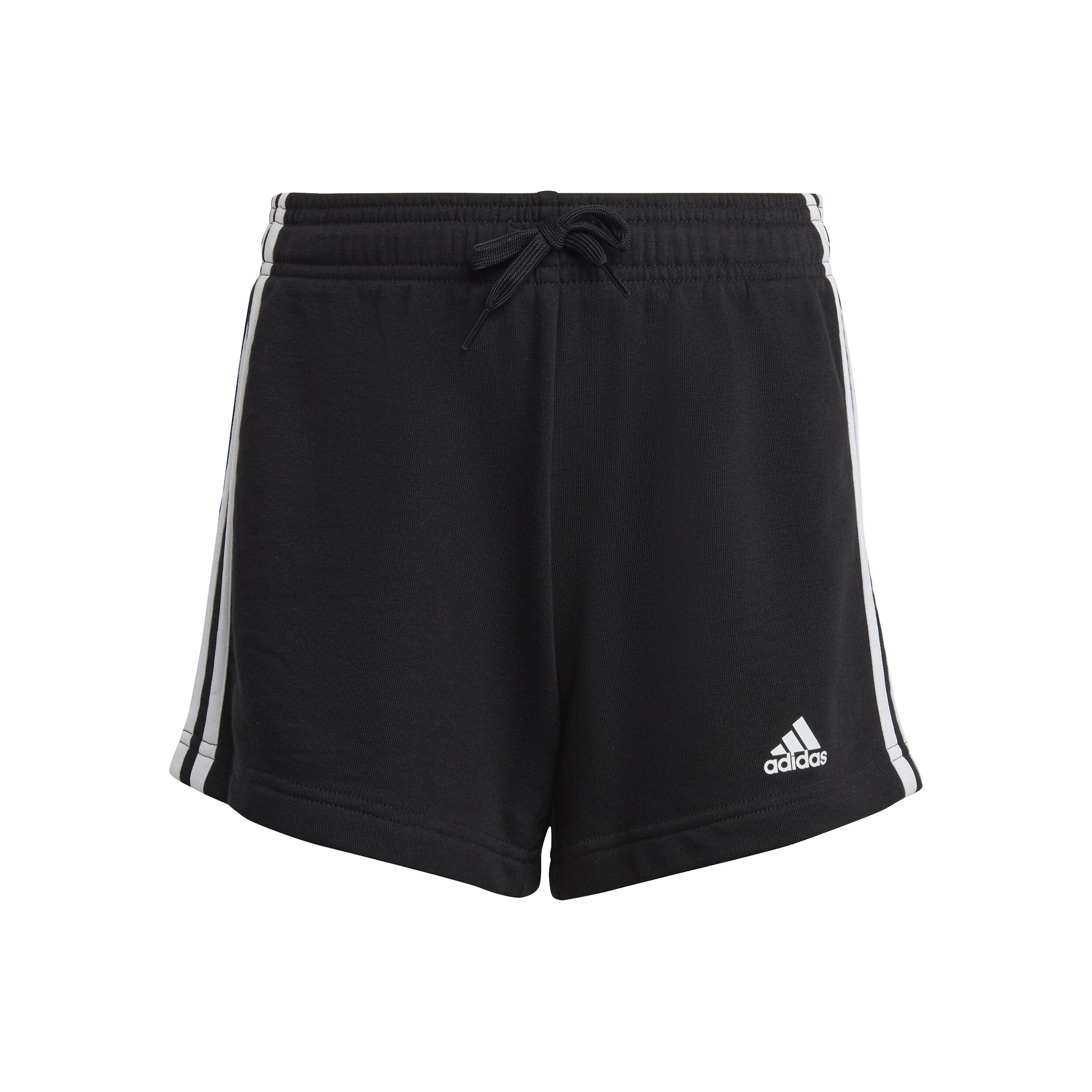 3 Stripes Shorts Madchen Schwarz WeiB