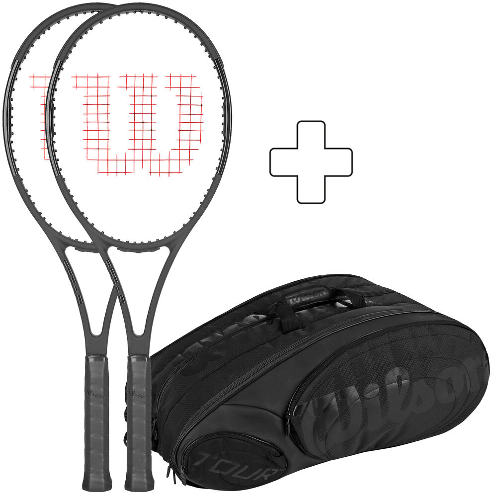 2x Pro Staff 97 Black Countervail Plus Schlägertasche