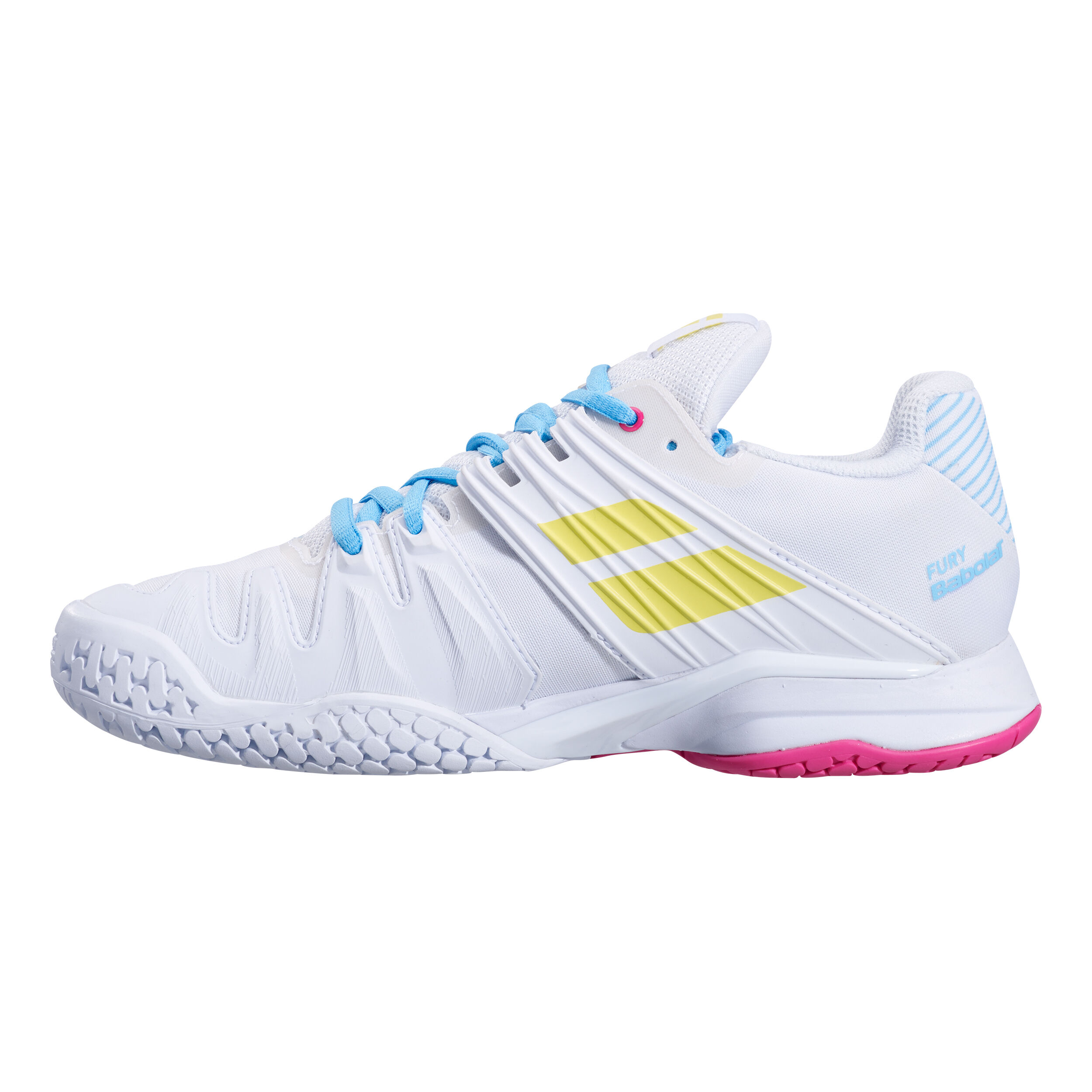 Babolat Propulse Fury Allcourtschuh Damen WeiB Hellblau online kaufen Tennis Point DE