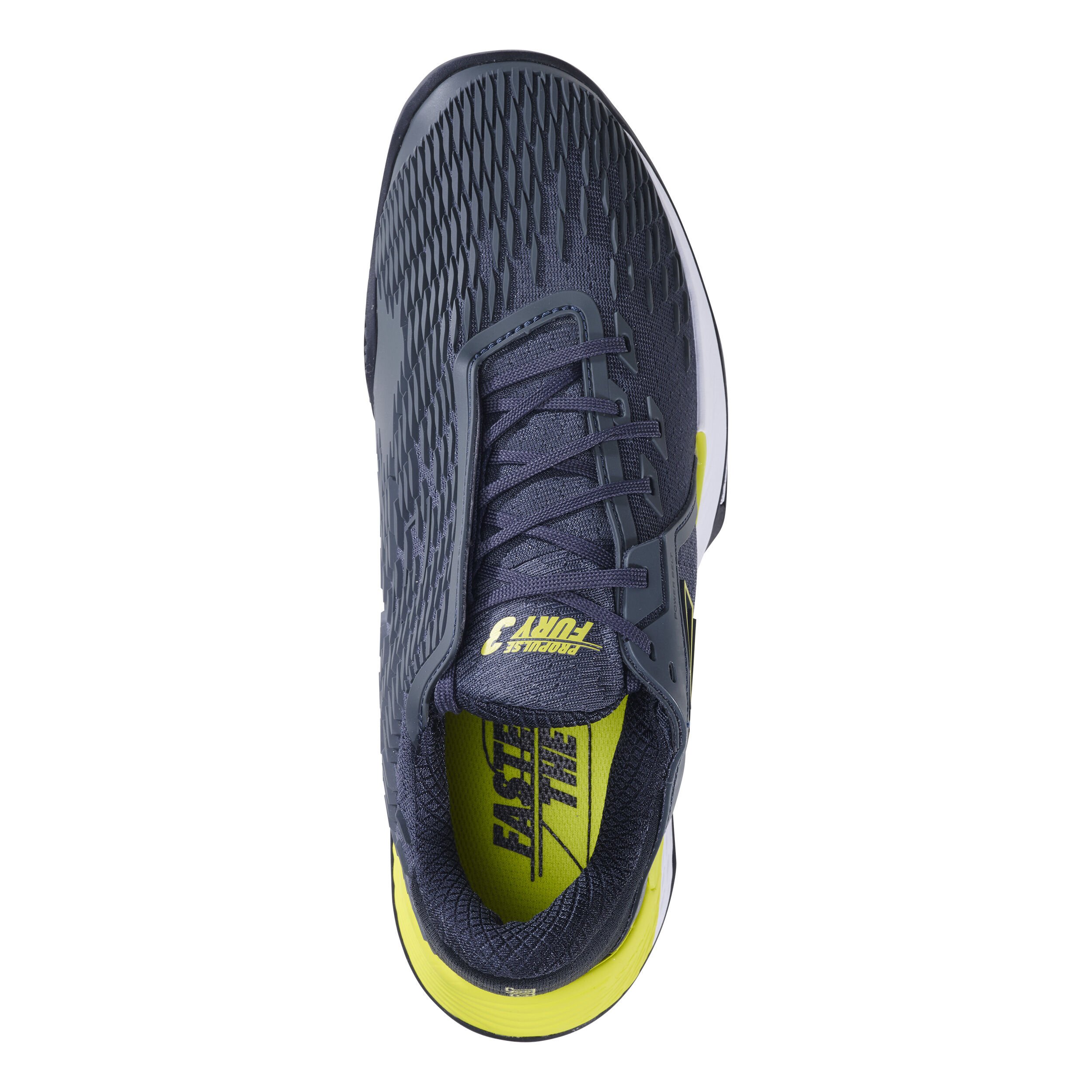 Babolat Propulse Fury 3 Sandplatzschuh Herren Dunkelgrau Neongrun online kaufen Tennis Point DE