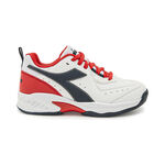 Diadora Tennisschuhe Diadora S. Challenge 5 SL AC Allcourtschuh Kinder - weiß, rot