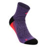 Performance Run Quarter Laufsocken Unisex - lila