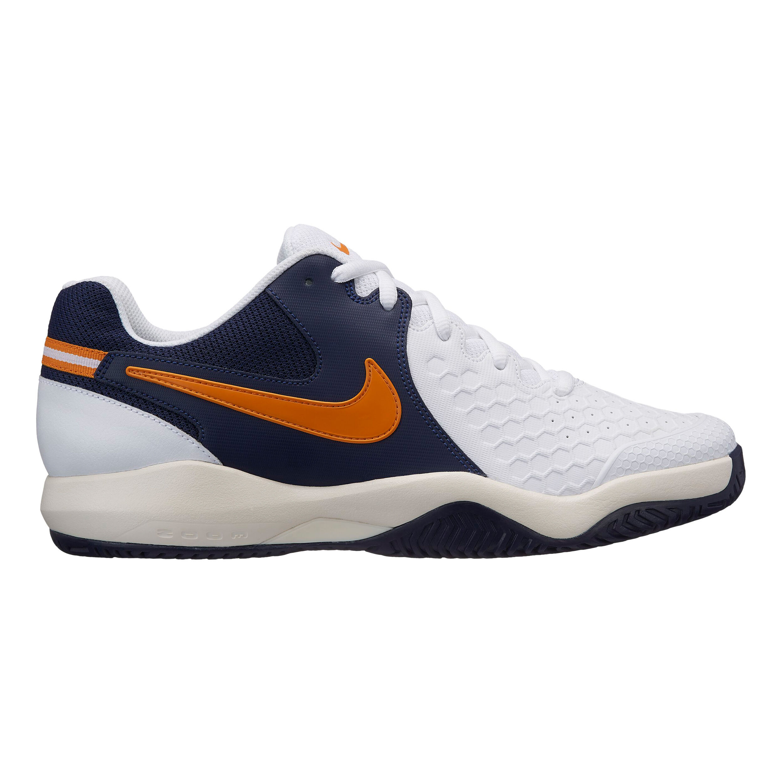 Air Zoom Resistance Clay Sandplatzschuh Herren WeiB Dunkelblau