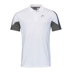 HEAD Bekleidung HEAD Club Tech 22 Polo Herren - weiß, dunkelblau