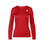 BIDI BADU Bekleidung BIDI BADU Mina Tech Roundneck Longsleeve M&auml;dchen - dunkelrot, 