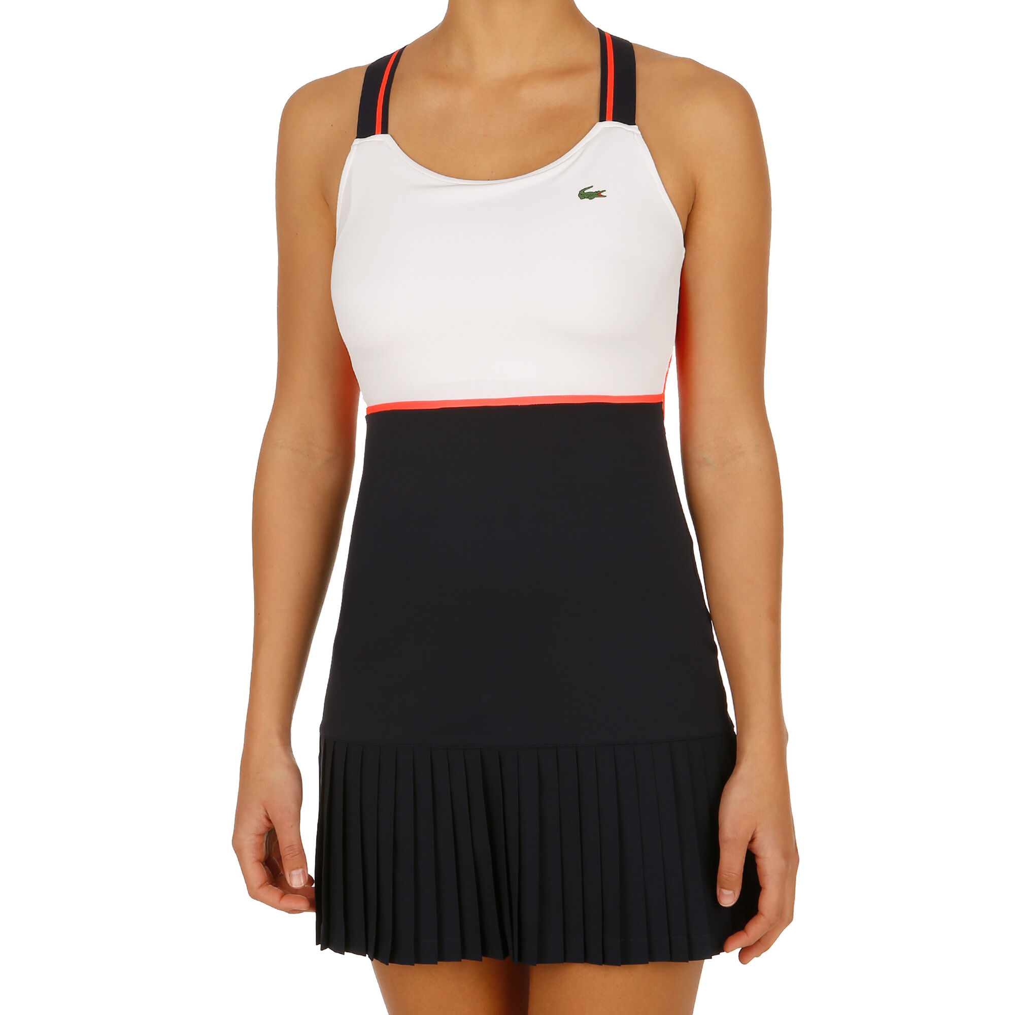 Lacoste Kleid Damen Weiß, Dunkelblau online kaufen | Tennis Point DE | Blusenkleider