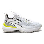 Diadora Tennisschuhe Diadora Finale Allcourtschuh Damen-Weiß,Neongelb