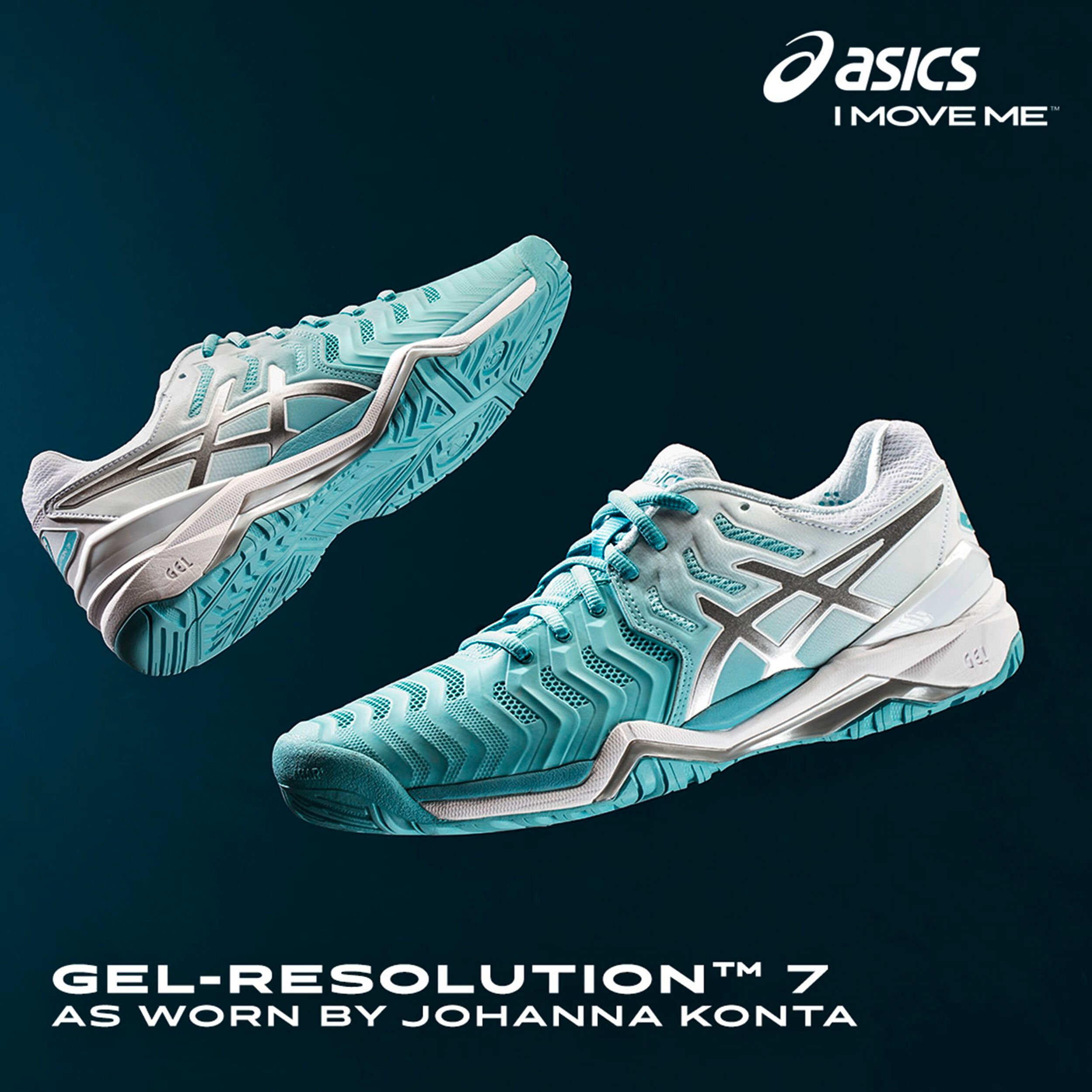 ASICS Gel Resolution 7 Clay Sandplatzschuh Damen Mint Silber online kaufen Tennis Point DE