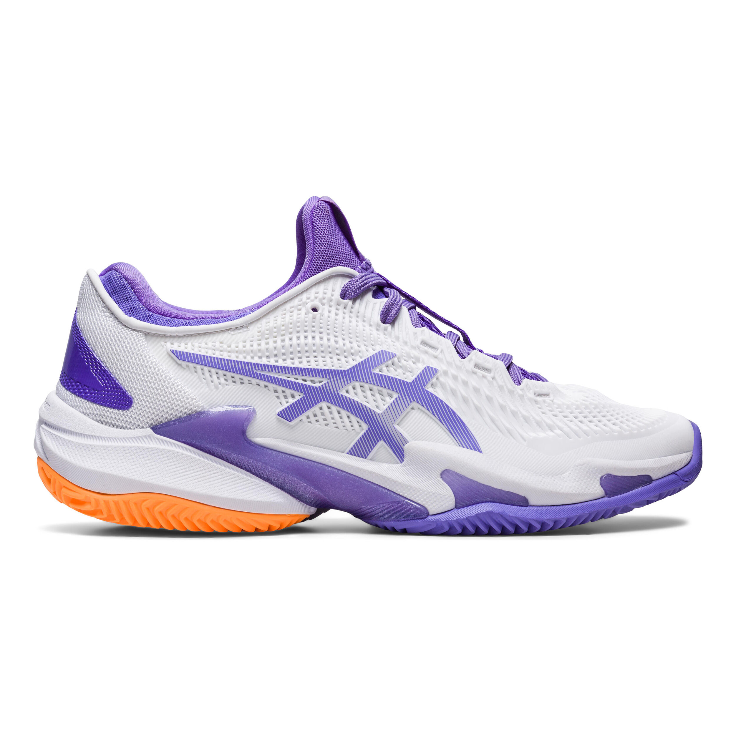 Court FF 3 Sandplatzschuh Damen WeiB Flieder