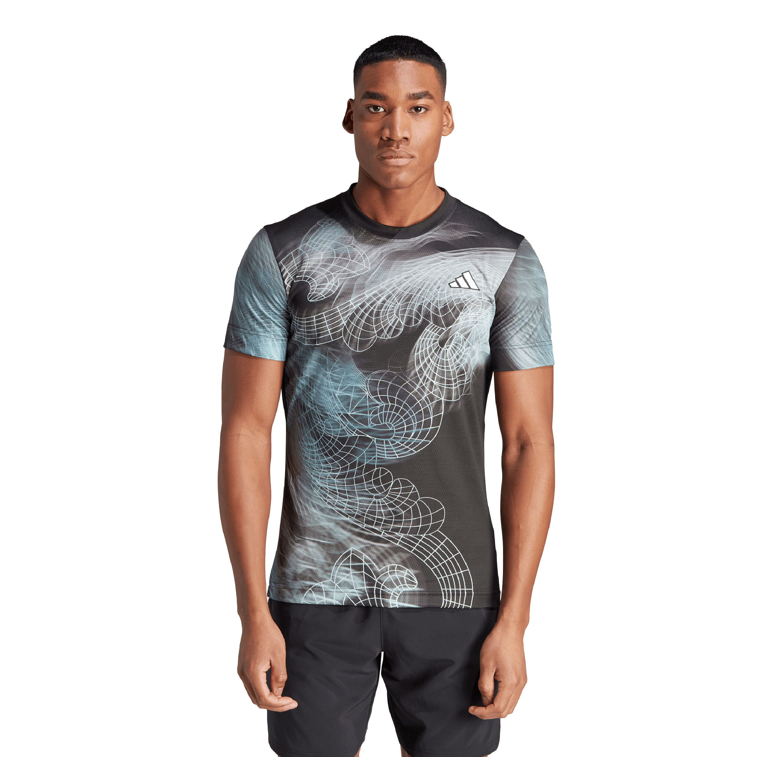 Adidas printed shirt store