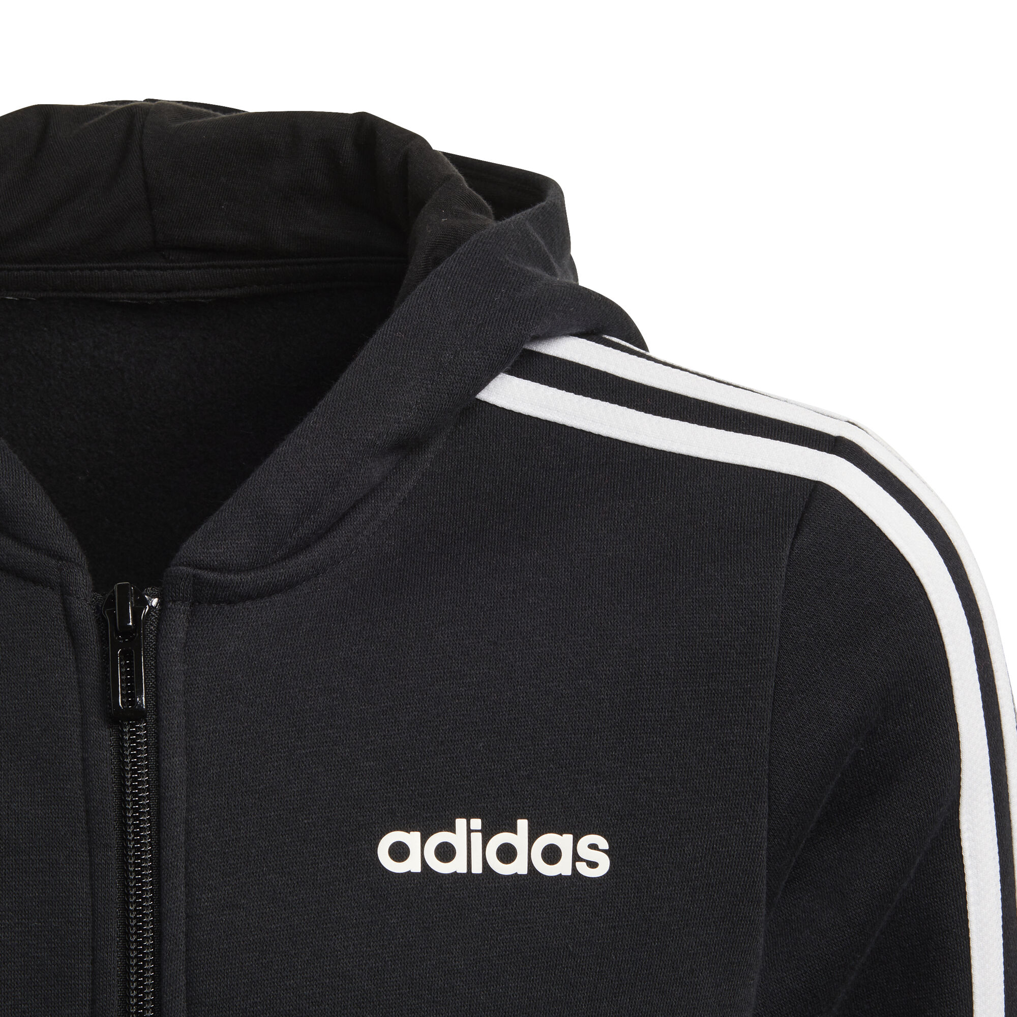 adidas Essentials 3 Stripes Sweatjacke Mädchen Schwarz adidas Essentials 3 Stripes Sweatjacke Mädchen Schwarz