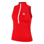 BB by Belen Berbel Bekleidung BB by Belen Berbel Monaco Tank-Top Damen-Rot,Wei&szlig;