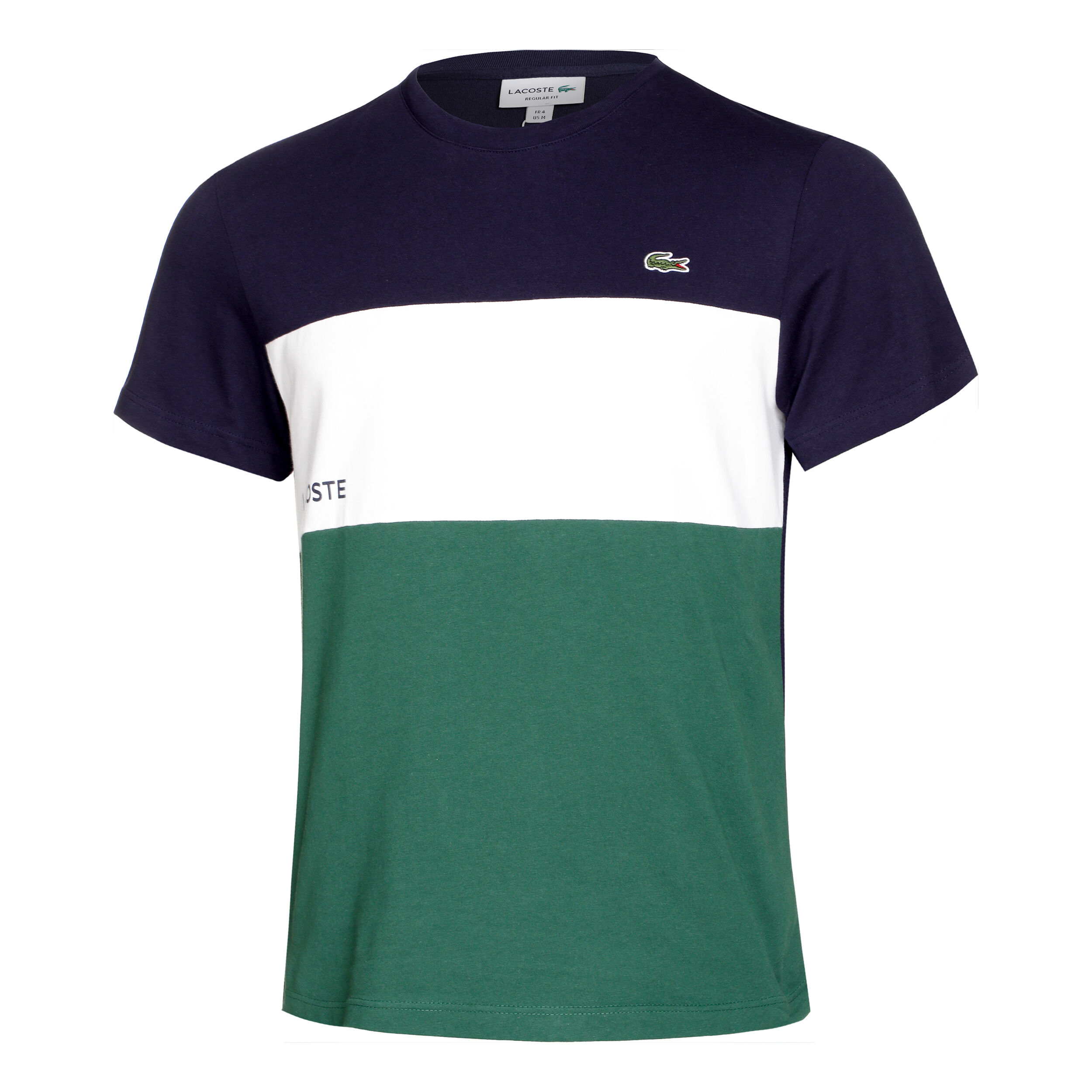 T shirt lacoste color block top