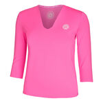 BIDI BADU Bekleidung BIDI BADU Crew V-Neck Longsleeve Damen-Pink