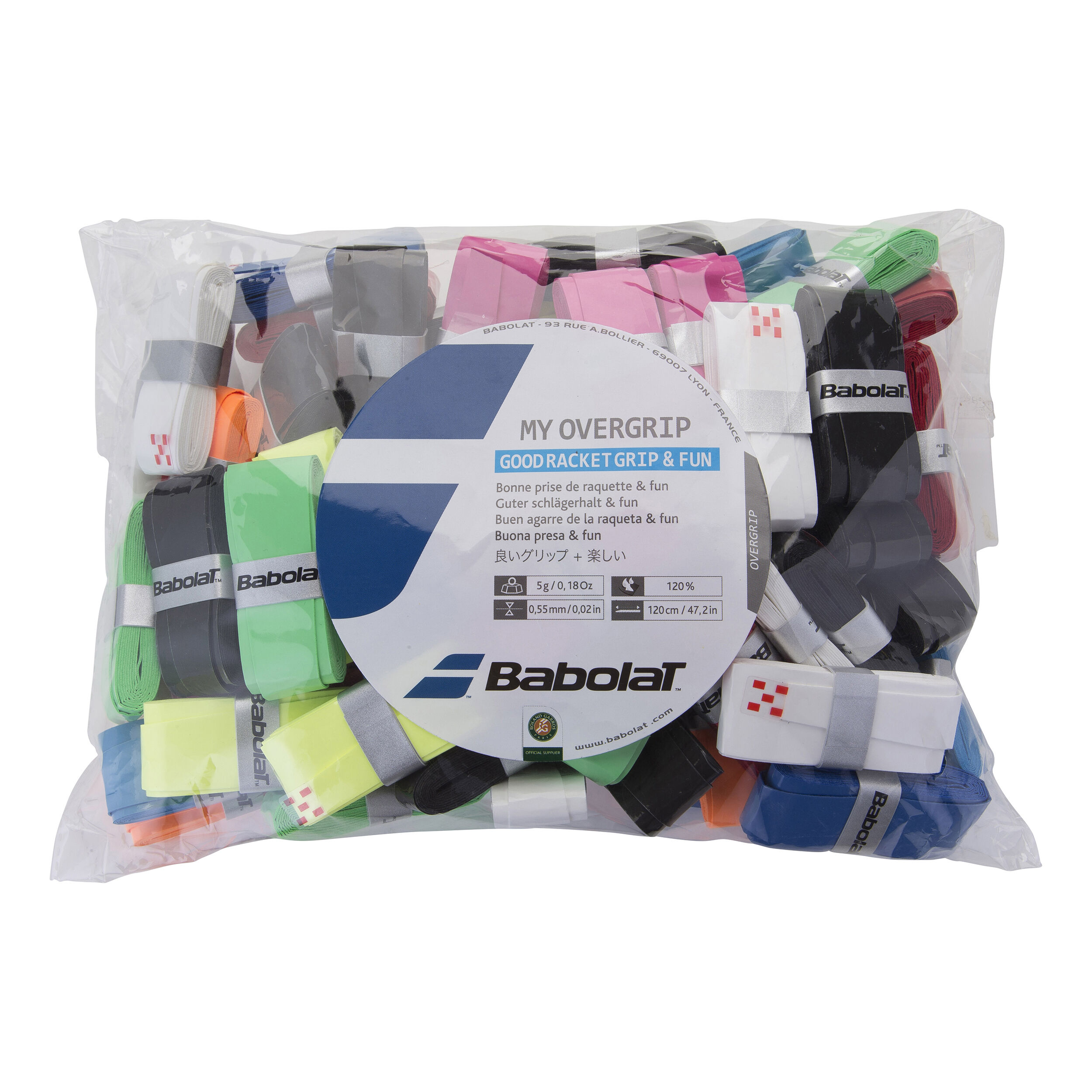 My Overgrip Refill Bag 70er Pack Mehrfarbig