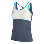 BB by Belen Berbel Bekleidung BB by Belen Berbel Net Tank-Top Damen-Dunkelblau,Weiß