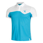 Diadora Bekleidung Diadora Court Polo Herren-Blau,Weiß