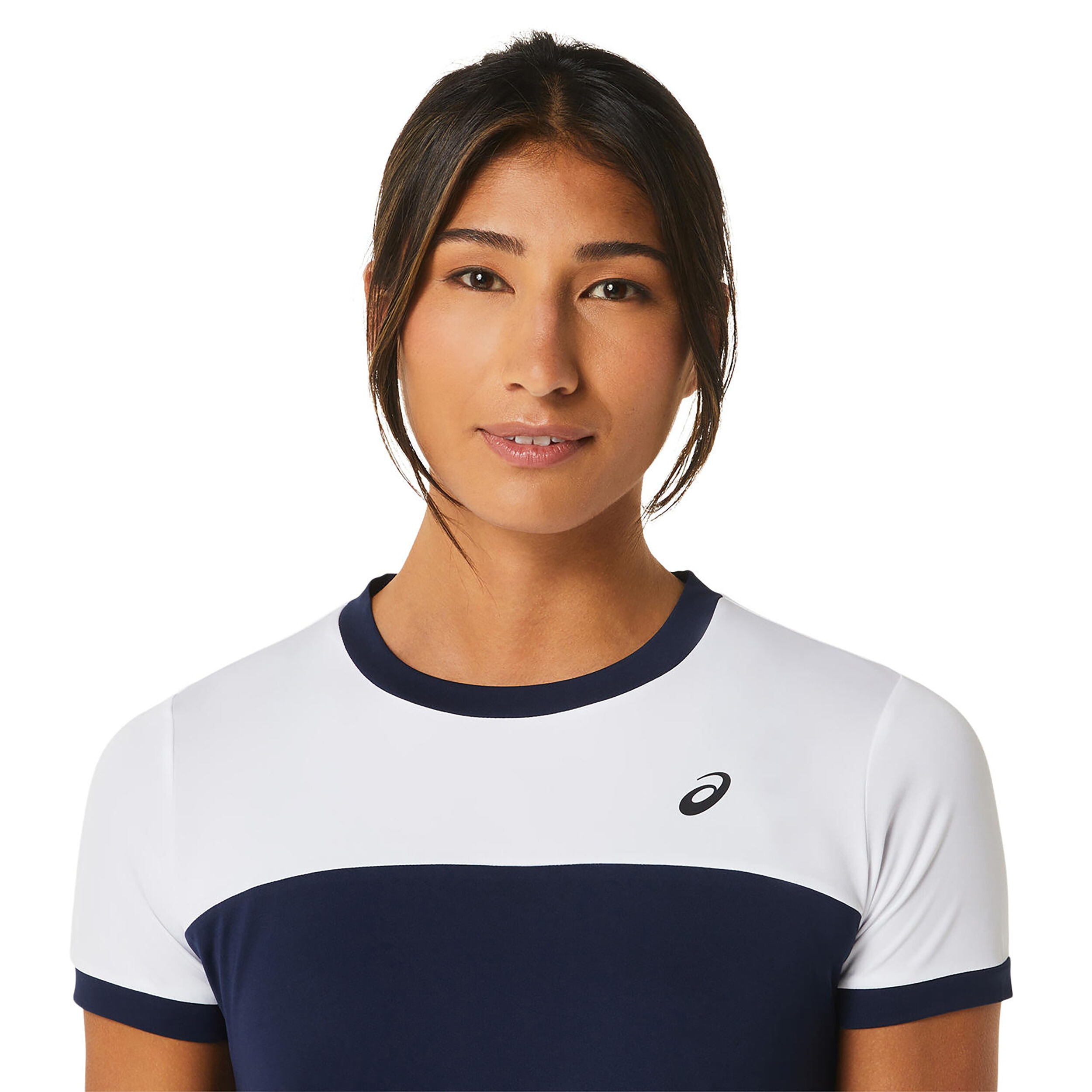 Court T Shirt Damen Dunkelblau WeiB