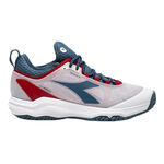 Diadora Tennisschuhe Diadora Speed Blushield Fly 4 + Allcourtschuh Herren-Weiß,Petrol