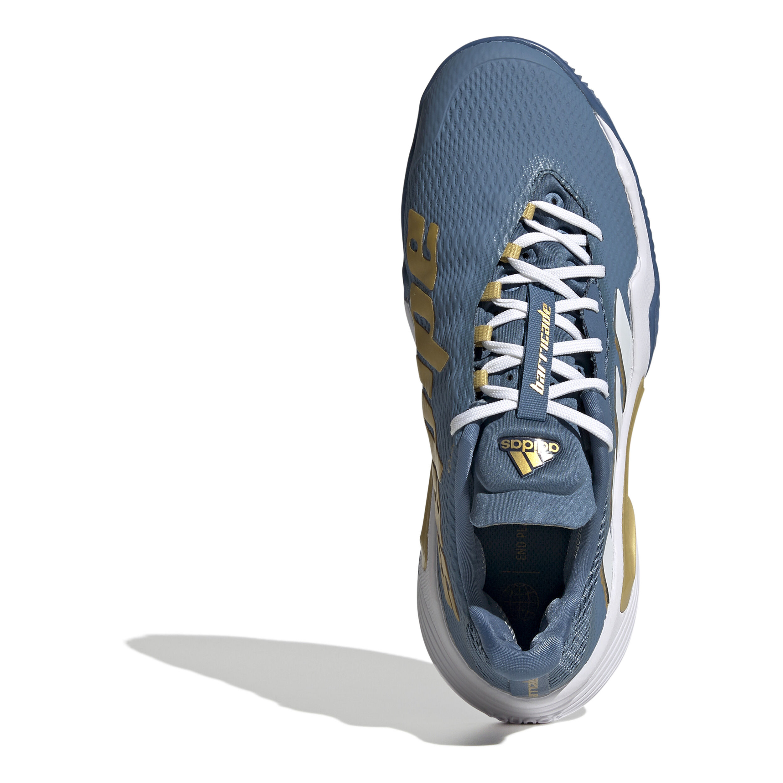 Barricade Sandplatzschuh Damen Blau Gold