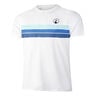 Ocean Block Stripe Receiver T-Shirt Herren - wei&szlig;, blau