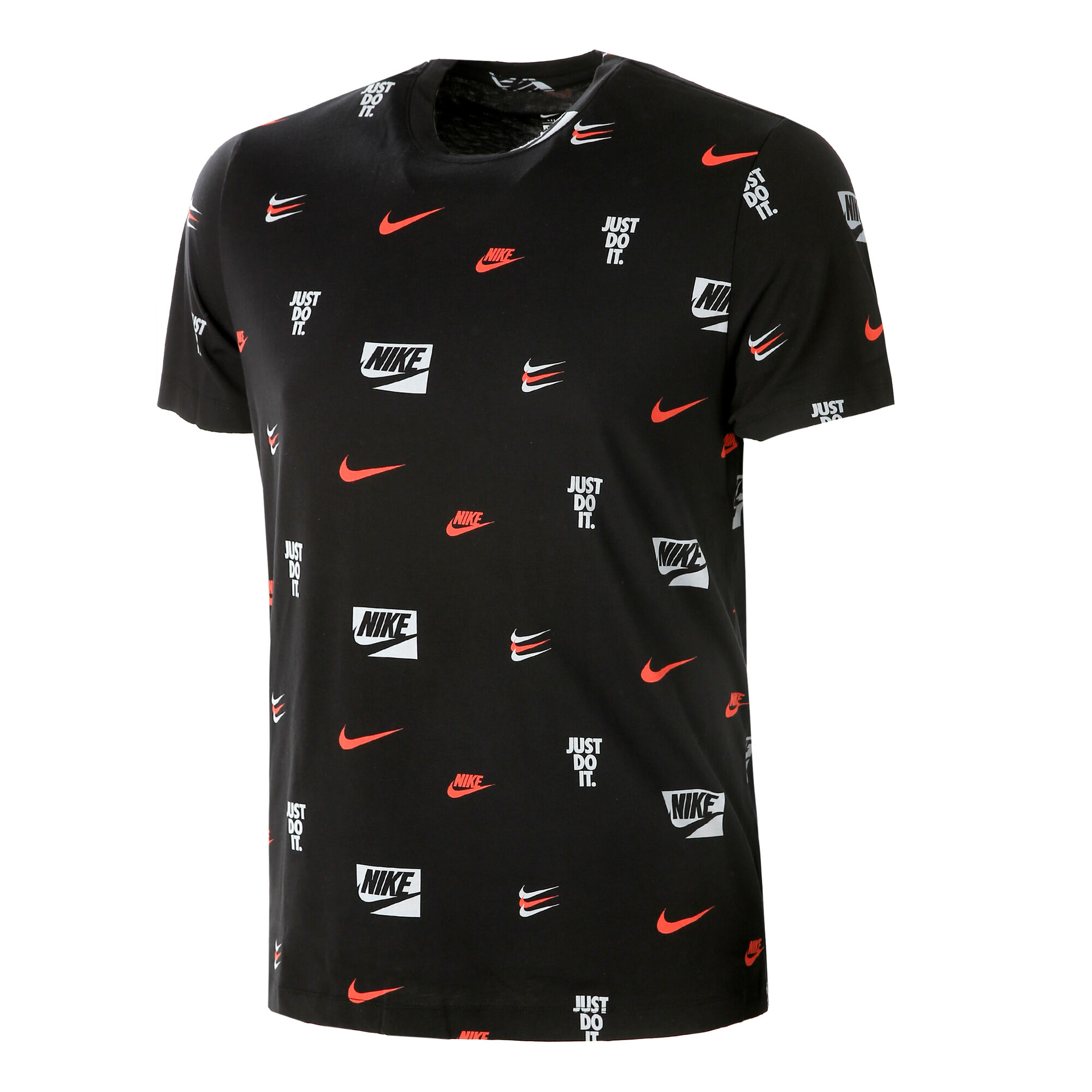 Nike Sportswear Core All Over Print T-Shirt Herren - Schwarz, Weiß