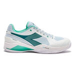 Diadora Tennisschuhe Diadora  Blushield Torneo 3 Sandplatzschuh Herren-wei&szlig;, petrol