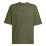 Oversize T-Shirt Herren-dunkelgrün