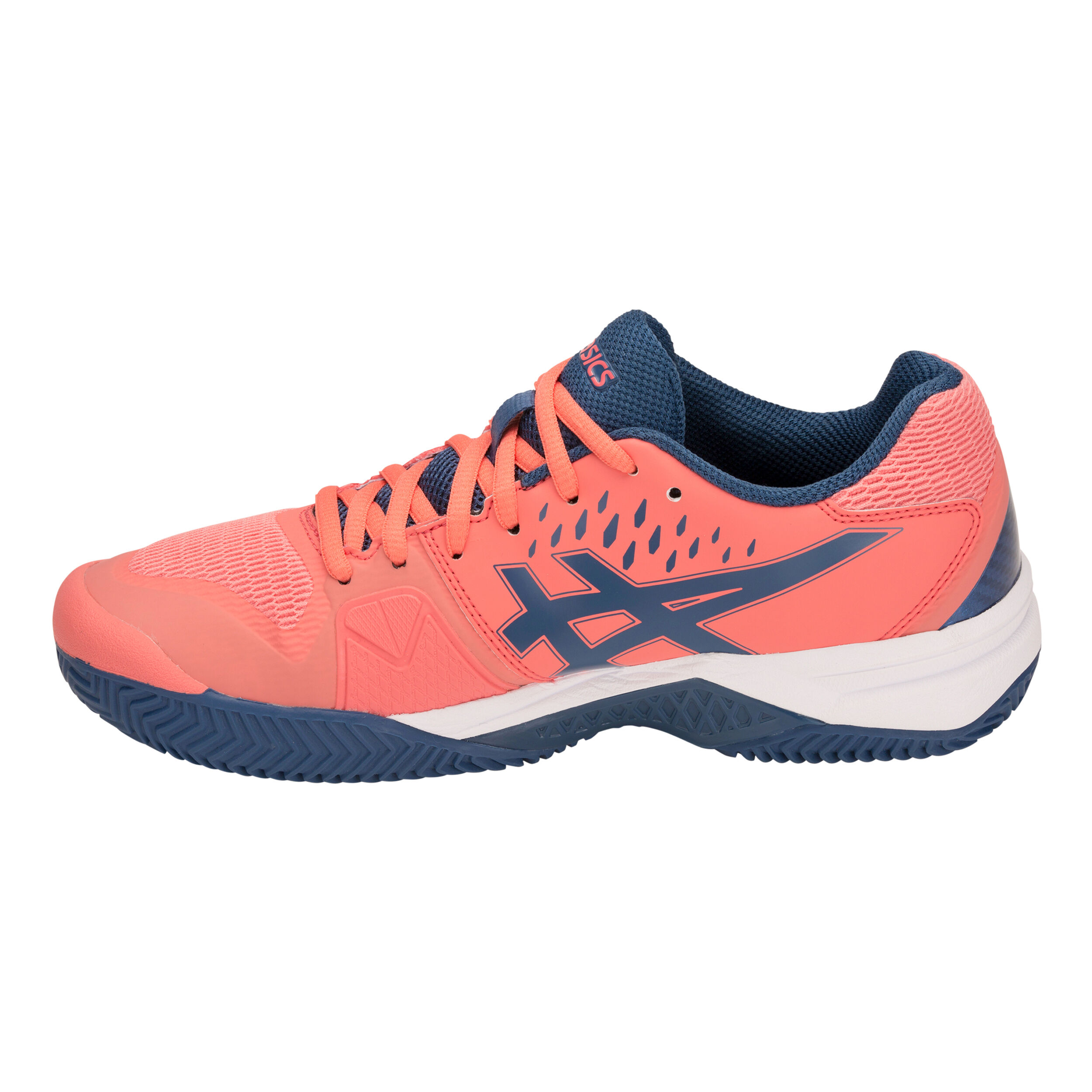 Gel Challenger 12 Clay Sandplatzschuh Damen Koralle Dunkelblau