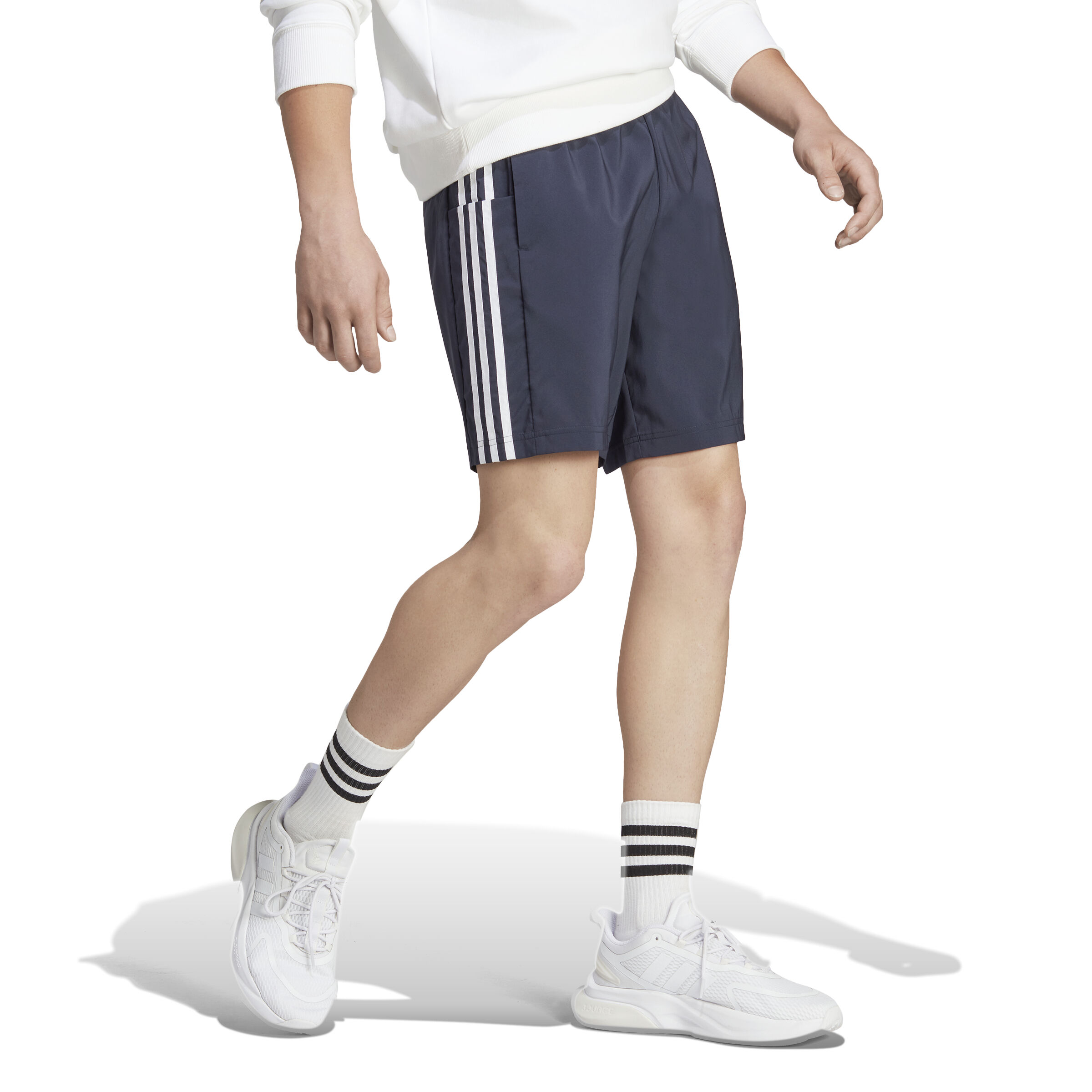 Essentials AEROREADY Chelsea 3 Stripes Shorts Herren Dunkelblau WeiB