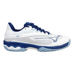 Mizuno Tennisschuhe Mizuno Wave Exceed Light 2 AC Allcourtschuh Damen - wei&szlig;, blau