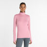 Essentials Space Dye Quarter Zip Longsleeve Damen - pink, 