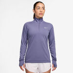 Nike Bekleidung Nike Pacer 1/4 Zip Longsleeve Damen-Blaugrau