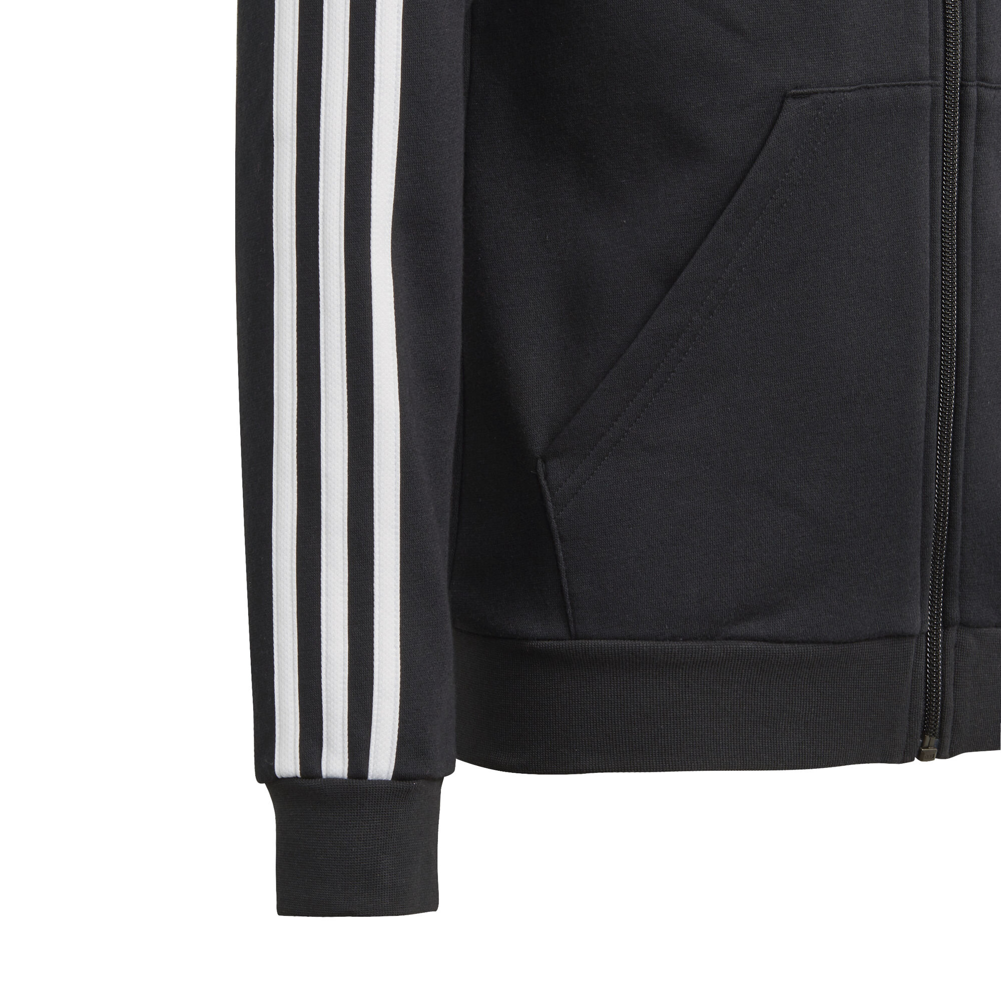 adidas Essentials 3 Stripes Sweatjacke Mädchen Schwarz adidas Essentials 3 Stripes Sweatjacke Mädchen Schwarz
