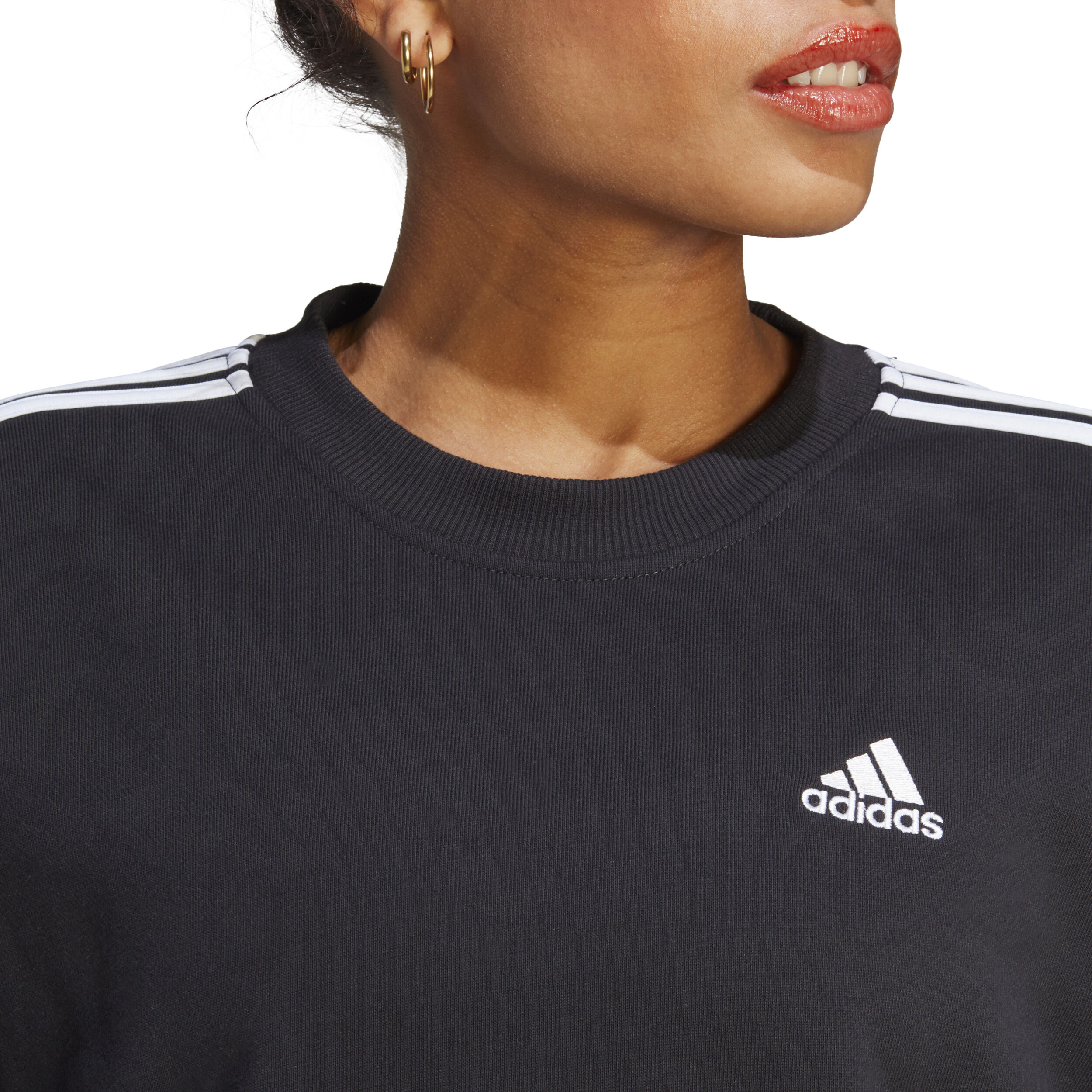 Adidas sweatshirt damen schwarz weiß shop