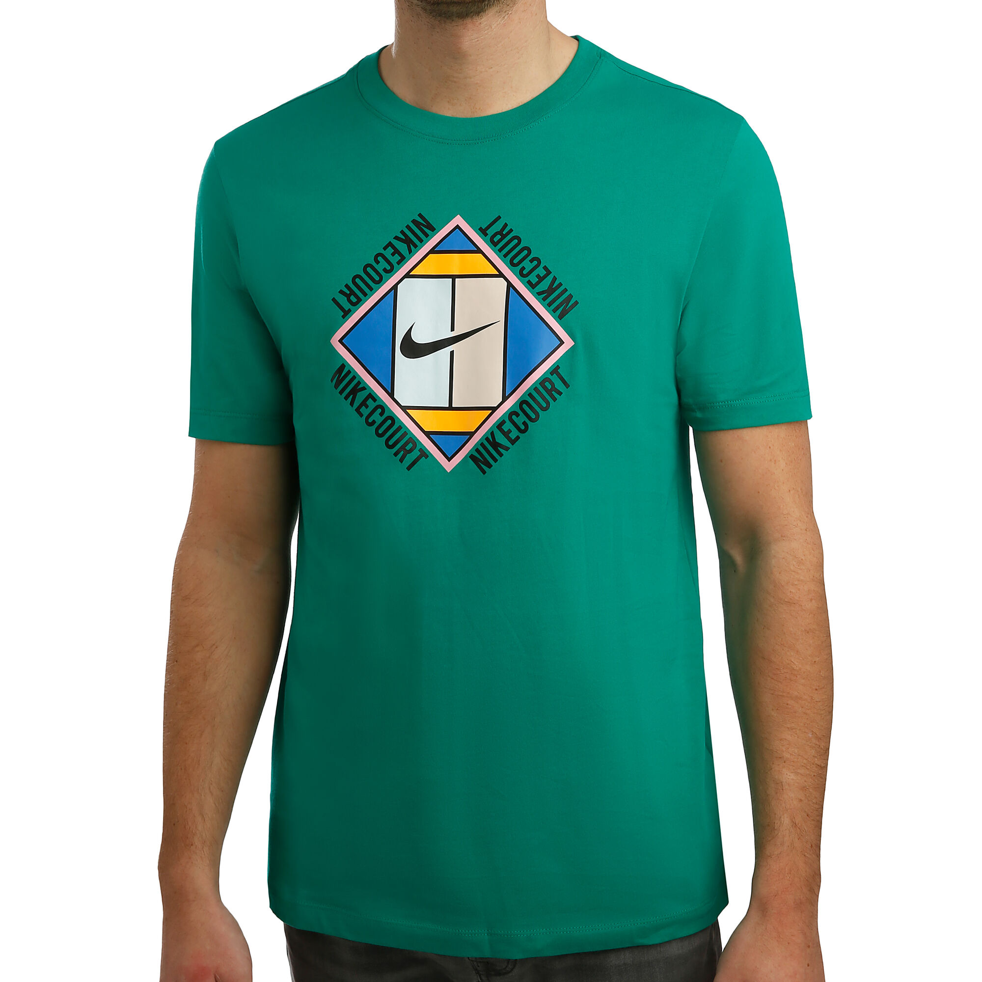Nike Court T Shirt Herren Grün Schwarz online kaufen Tennis Point DE