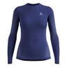 Performance WarmCrew Longsleeve Damen - blau, 