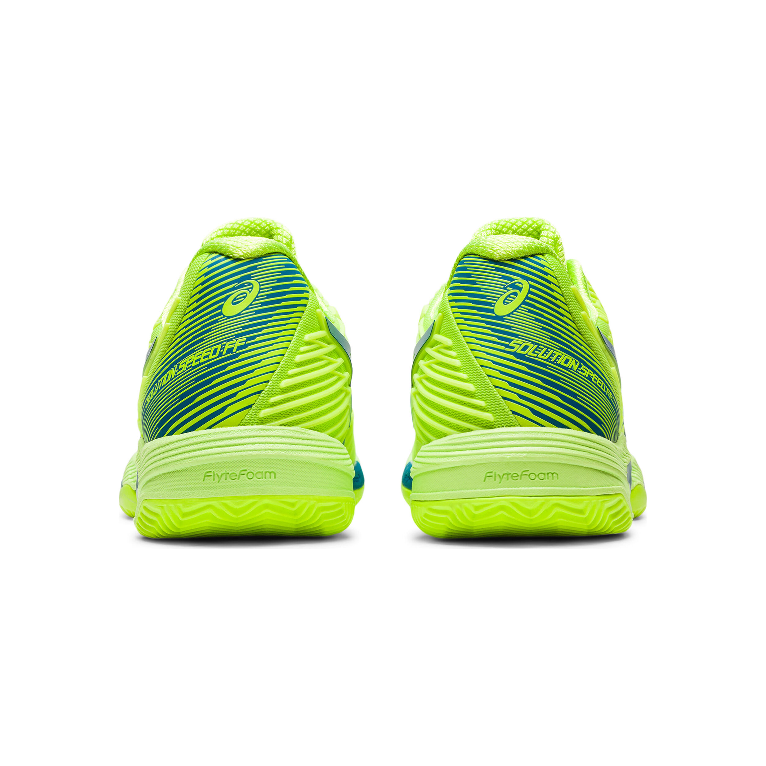 ASICS Solution Speed FF 2 Sandplatzschuh Damen Neongrun Blau online kaufen Tennis Point DE