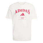 adidas Tennisbekleidung adidas Heritage Graphic Tee T-Shirt - wei&szlig;, rot
