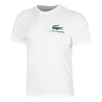 Lacoste Bekleidung Lacoste Urban Print T-Shirt Herren-Wei&szlig;