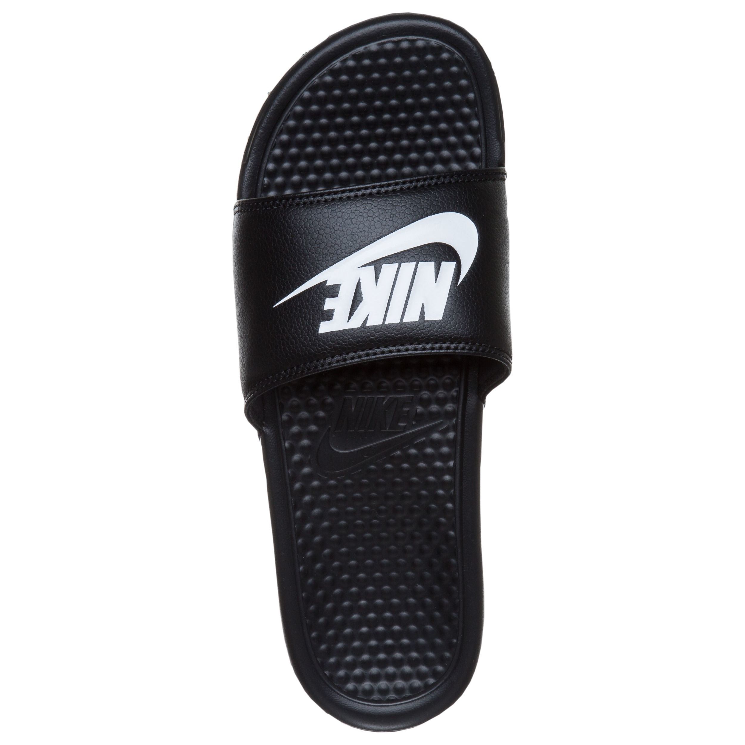 Nike badelatschen top schwarz weiß