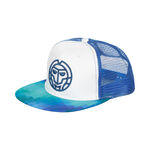 BIDI BADU Tennisbekleidung BIDI BADU Post Match Legend Mesh Printed Cap-Blau,Gr&uuml;n