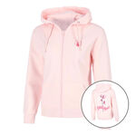 Quiet Please Bekleidung Quiet Please Endlessly Flower Zip Sweatjacke Damen-Rosa,Mehrfarbig