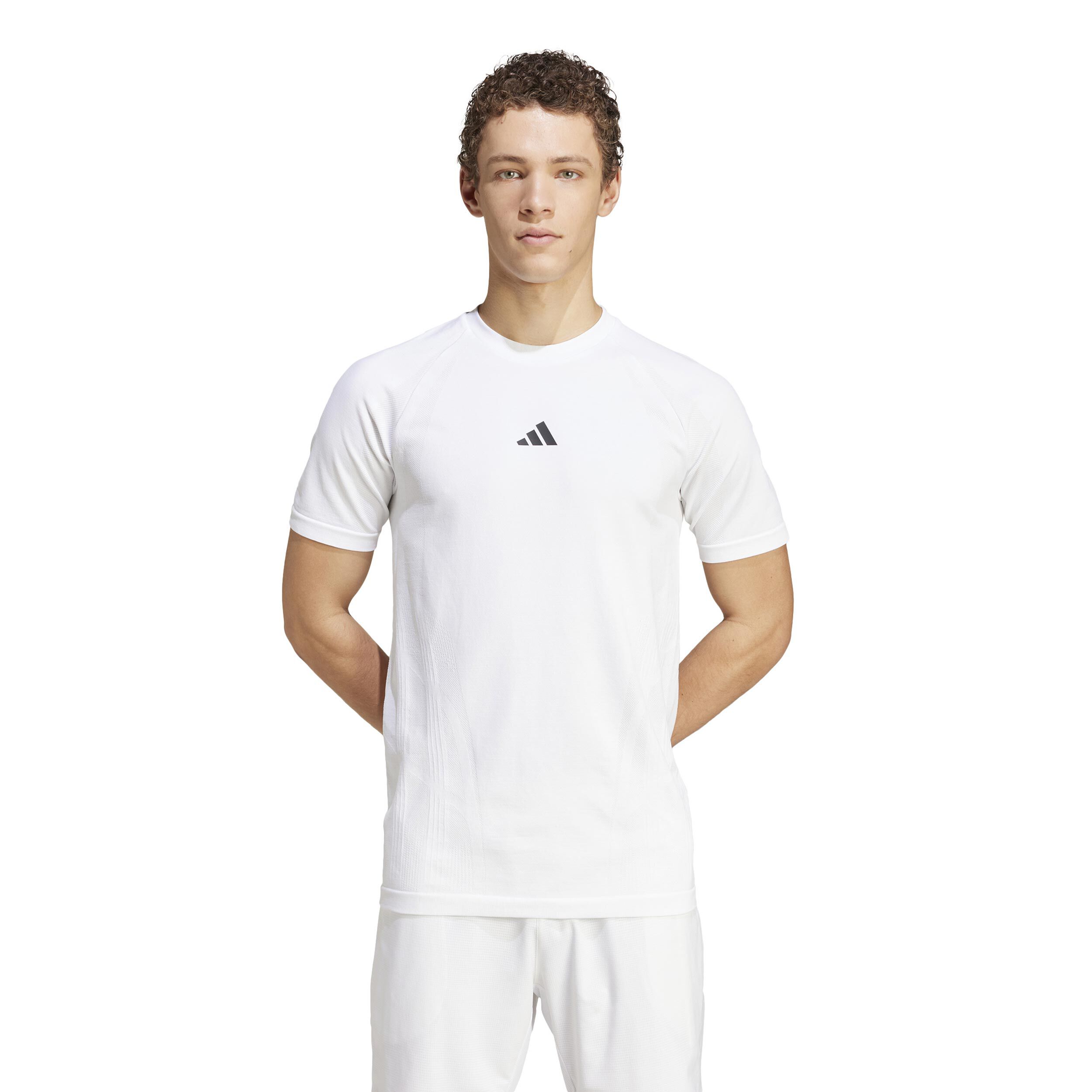 Weißes adidas t shirt herren top