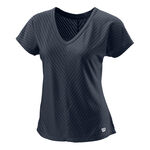 Wilson Bekleidung Wilson Training V-Neck II T-Shirt Damen - blau, 